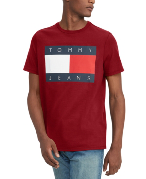 Tommy Hilfiger Big & Tall Flag T-shirt In Blush Red | ModeSens
