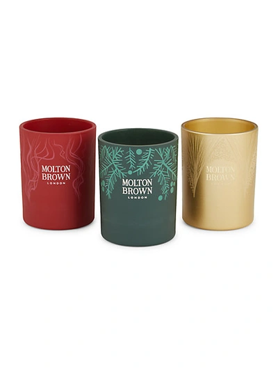 Shop Molton Brown 3-piece Festive Adorned Candle Set