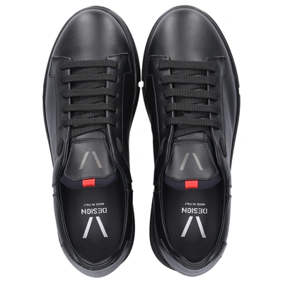 Shop V Design Low-top Sneakers Wsr05 Calfskin In Black