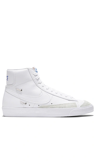 Shop Nike Blazer Mid '77 Se Sneaker In White & Hyper Royal