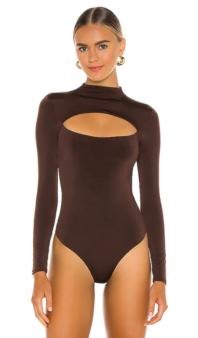 Shop Lovers & Friends Electra Bodysuit In Brown