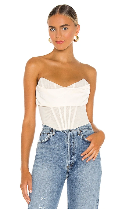 Shop Nbd Hailee Bustier Top In Ivory