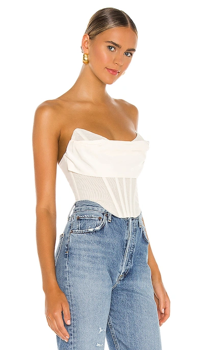 Shop Nbd Hailee Bustier Top In Ivory