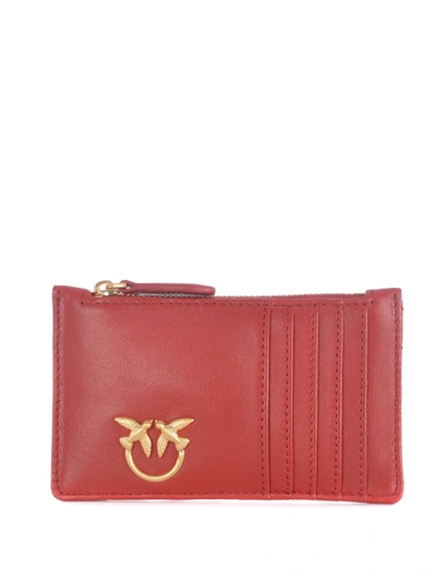Shop Pinko Wallet In Rosso