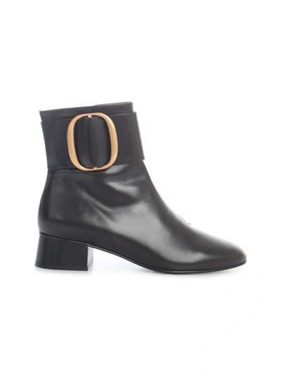 Shop See By Chloé Jarvis Ankle Boots W/buckle In Nero