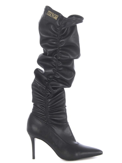 Shop Versace Jeans Couture Boot In Eco-leather. In Nero
