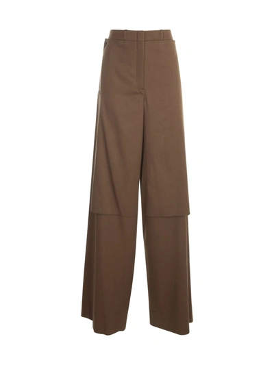 Shop Lemaire New Cargo Pants In Dark Earth