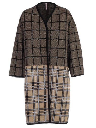 Shop Antonio Marras Coat Over Bicolor In Nero Oro