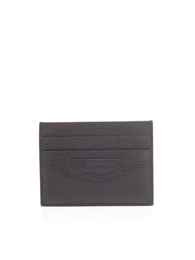 Shop Balenciaga Flat Card Holder In Black