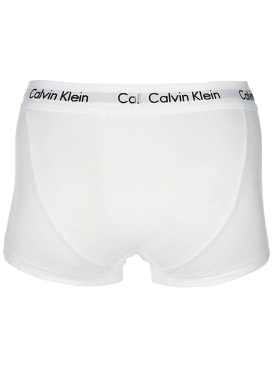 Shop Calvin Klein Pack Of Three Low Rise Trunks In White