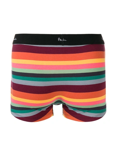 Shop Paul Smith Striped Boxer Briefs In Orange