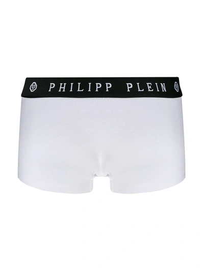 Shop Philipp Plein Skull Embroidery Boxers In White