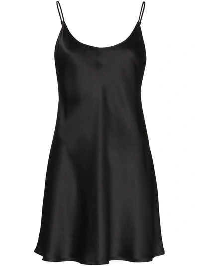 Shop La Perla Silk Nightdress In Black