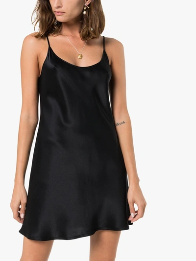 Shop La Perla Silk Nightdress In Black
