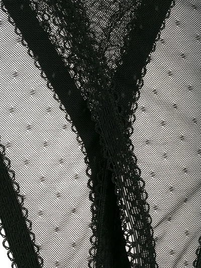 Maison Close Inspiration Divine Thongs In Black