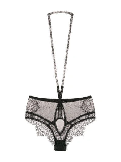 Maison Close Inspiration Divine Briefs In Black