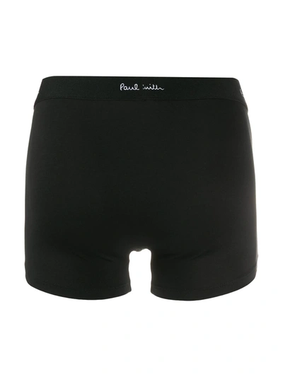 Shop Paul Smith Logo Printed Boxers Three Pack In Black
