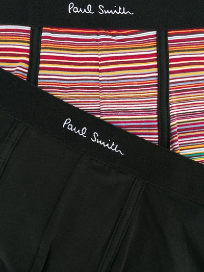 Shop Paul Smith Logo Printed Boxers Three Pack In Black