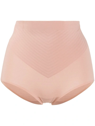 Shop Wolford 3w Control High-rise Briefs In Pink