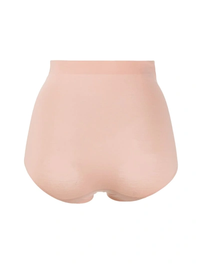 Shop Wolford 3w Control High-rise Briefs In Pink