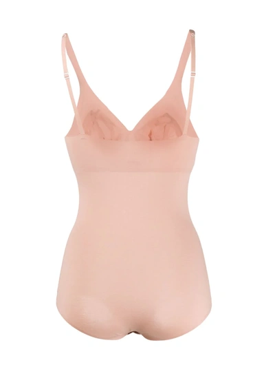 Wolford 3w Forming Blush Stretch-cotton Bodysuit In Neutrals