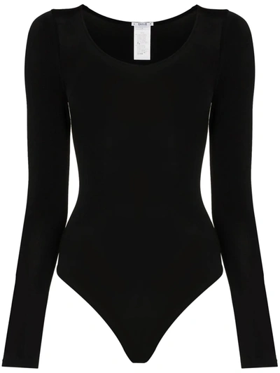 Shop Wolford Buenos Aires Turtleneck Bodysuit In Black