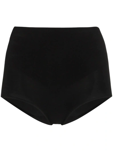 Shop Wolford 3w Shaping High-waisted Briefs In Black
