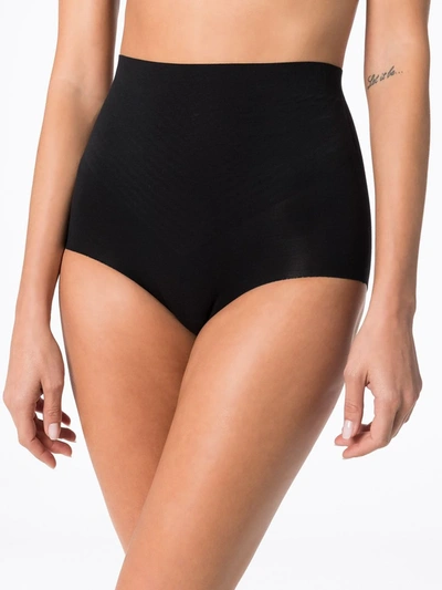 Shop Wolford 3w Shaping High-waisted Briefs In Black
