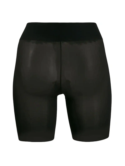 Wolford Sheer Touch Mesh Shapewear Shorts In Black