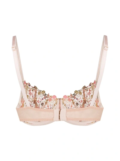 Shop Gilda & Pearl Fleuriste Lace Bra In Pink