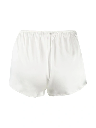 Shop Gilda & Pearl Lace Applique Shorts In White