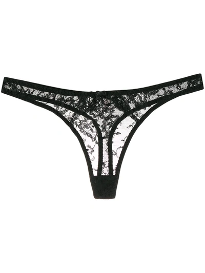 Shop Gilda & Pearl Rita Thong In Black