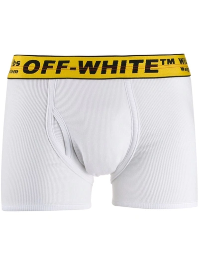 Shop Off-white Industrial Tape Boxer Shorts In White