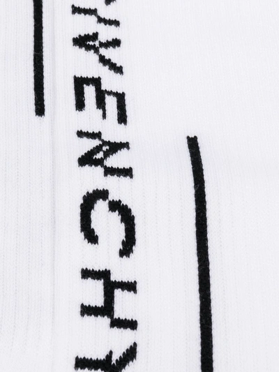 Shop Givenchy Classic Logo Socks In White