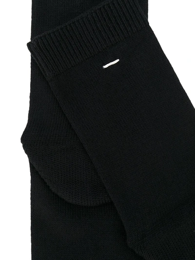 Shop Maison Margiela Split Toe Socks In Black