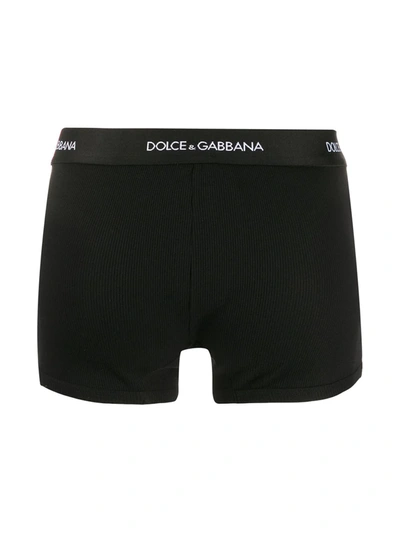 Shop Dolce & Gabbana Ribbed Boxer Briefs In Black