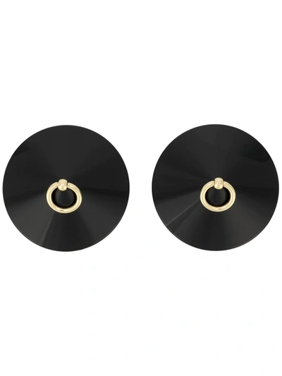 Shop Bordelle Enamel O Ring Nipplets In Black