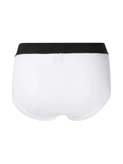 Shop Tom Ford Logo-embellished Briefs In White