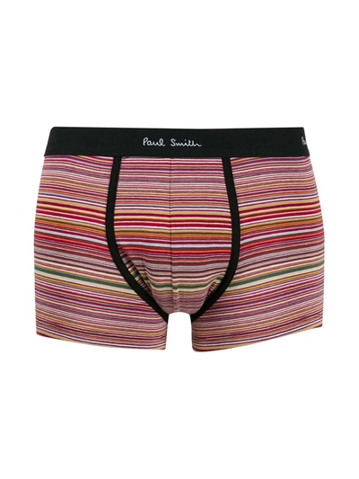 Paul Smith Striped Pattern Boxers In Neutrals