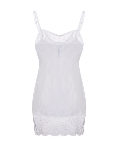 Shop La Perla Brigitta Slip Dress In White