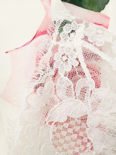 Shop Dolce & Gabbana Rose Print Camisole In White