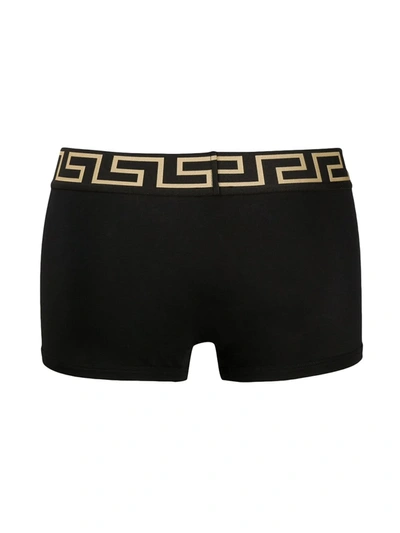 Shop Versace Greca Border Boxers Two-pack In White