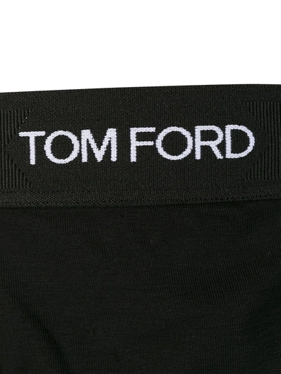 Shop Tom Ford Logo Band Boxers In Black