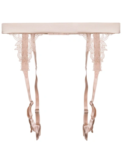 Shop Fleur Of England Dahlia Suspender Belt In Pink