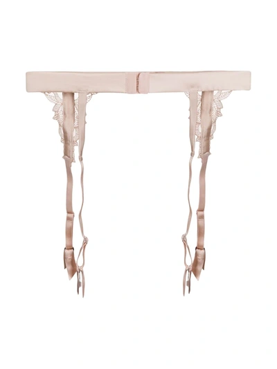 Fleur Of England Dahlia Suspender Belt In Pink