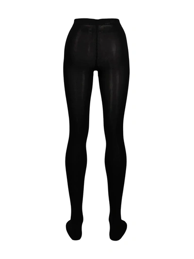 Shop Wolford Cashmere High-rise Tights In Black