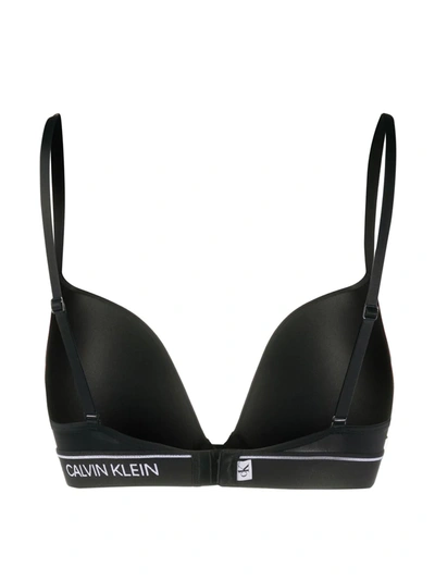 Shop Calvin Klein Underwear Logo Waist Bra In Black