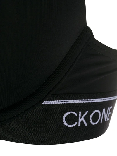 Shop Calvin Klein Underwear Logo Waist Bra In Black