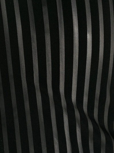 无罩杯条纹紧胸衣