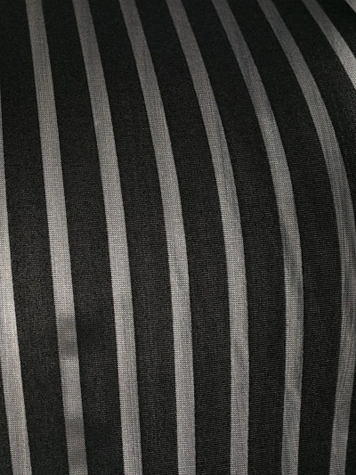 Maison Close Striped Bodysuit In Black